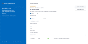 SoberPath app Change or Cancel Subscription screen showing options to modify or cancel the user’s plan